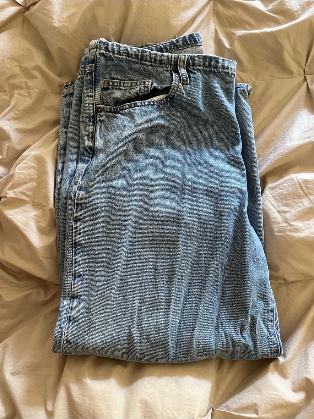 La Ligne Jenny Light Blue Relaxed Fit  Drawstring Jeans